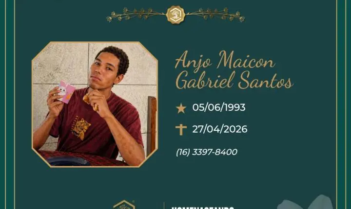 O Grupo Sinsef se despede de Maicon Gabriel Santos 