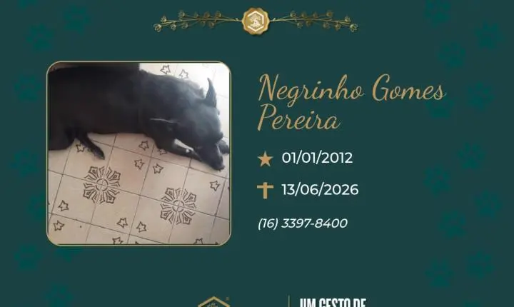 O Grupo Sinsef se despede de Negrinho Gomes Pereira 