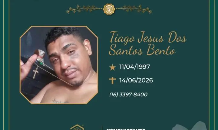 O Grupo Sinsef se despede de Tiago Jesus dos Santos Bento 
