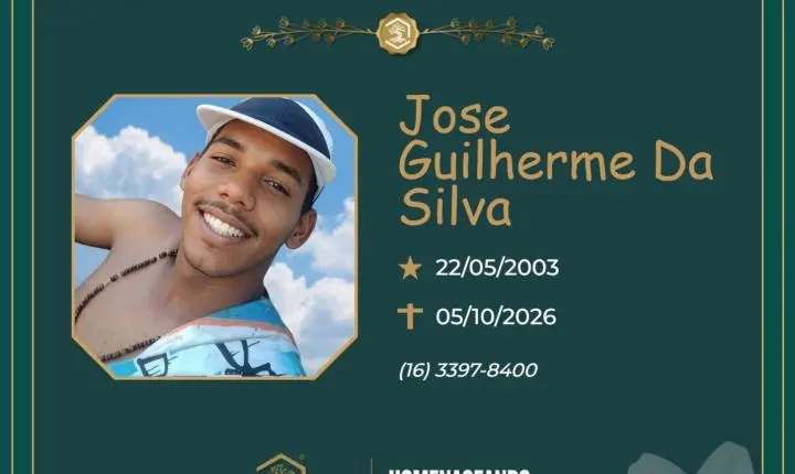 O Grupo Sinsef se despede do Jovem José Guilherme da Silva