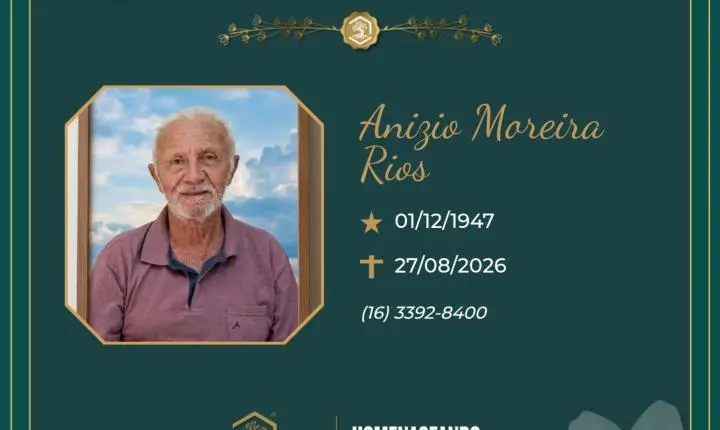 O Grupo Sinsef se despede do Sr. Anizio Moreira Rios 