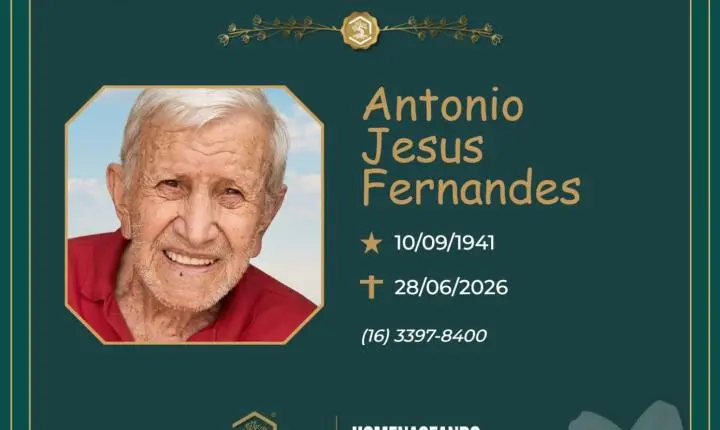 O Grupo Sinsef se despede do Sr. Antônio Jesus Fernandes