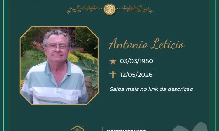 O Grupo Sinsef se despede do Sr. Antonio Leticio 