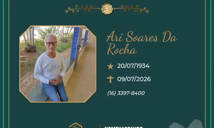 O Grupo Sinsef se despede do Sr. Ari Soares da Rocha 