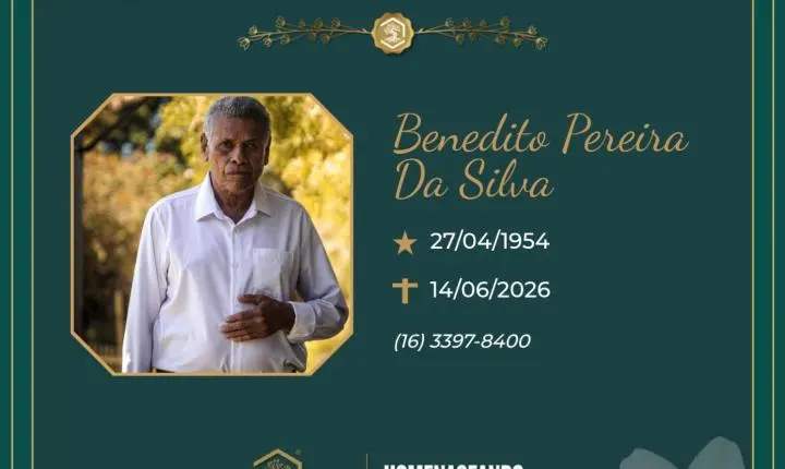 O Grupo Sinsef se despede do Sr. Benedito Pereira da Silva 