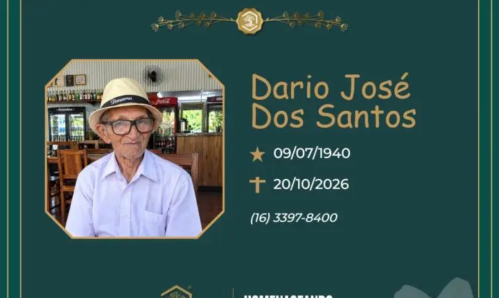 O Grupo Sinsef se despede do Sr. Dario José dos Santos