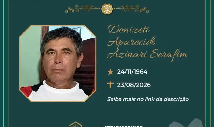 O Grupo Sinsef se despede do Sr. Donizeti Aparecido Azinari Serafim