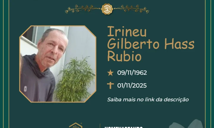 O Grupo Sinsef se despede do Sr.Irineu Gilberto Haas Rubio