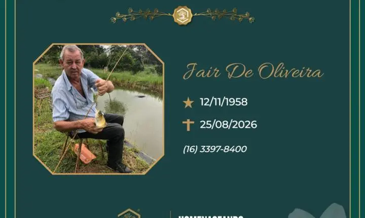 O Grupo Sinsef se despede do Sr. Jair de Oliveira
