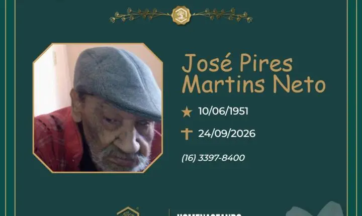 O Grupo Sinsef se despede do Sr. José Pires Martins Neto
