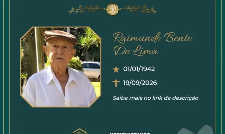 O Grupo Sinsef se despede do Sr. Raimundo Bento de Lima 
