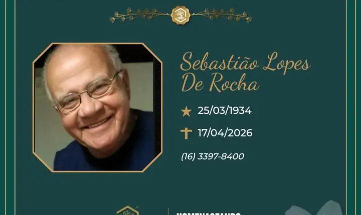 O Grupo Sinsef se despede do Sr. Sebastião Lopes de Rocha 