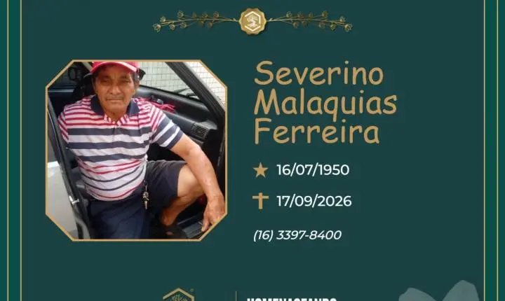 O Grupo Sinsef se despede do Sr. Severino Malaquias Ferreira 