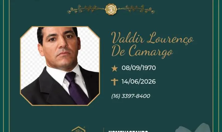 O Grupo Sinsef se despede do Sr. Valdir Lourenço de Camargo 