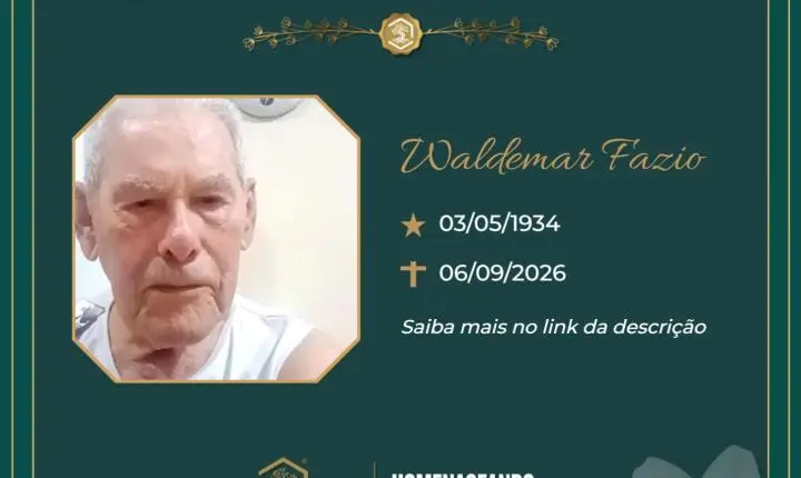 O Grupo Sinsef se despede do Sr. Waldemar