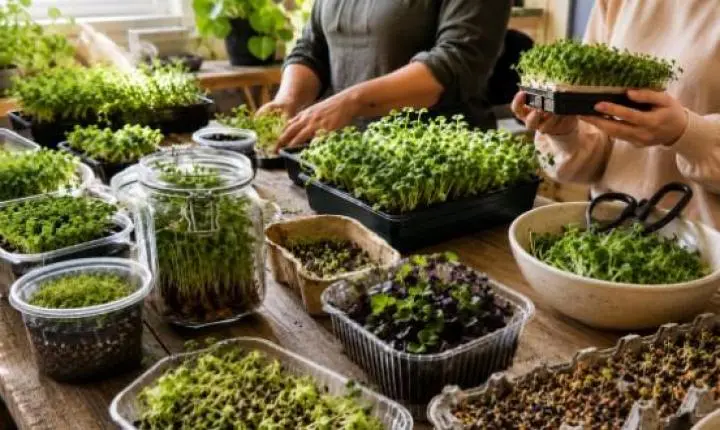 Oficina ensina produção de microverdes e cultivo em pequenos espaços em Araraquara