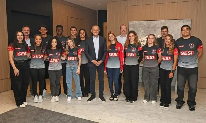 Encontro com Paulo Skaf reúne atletas do Sesi Esporte