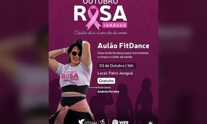 Outubro Rosa ganha aula gratuita de dança e incentivo à atividade física em Araraquara