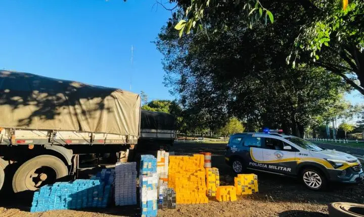 Polícia de SP apreende 1,8 mil caixas de remédios para emagrecer e celulares ilegais no interior