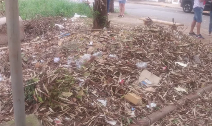 Moradores cobram limpeza de praça no Yolanda Ópice