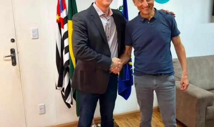 Prefeito Dr. Lapena e Paulo Skaf debatem desenvolvimento econômico em reunião estratégica
