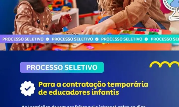 Prefeitura de Araraquara abre seleção para educadores infantis temporários
