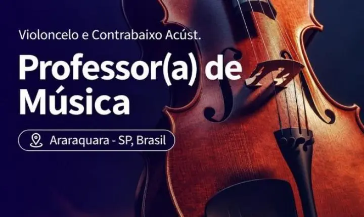 Projeto Guri abre vaga de emprego para professor de música em Araraquara
