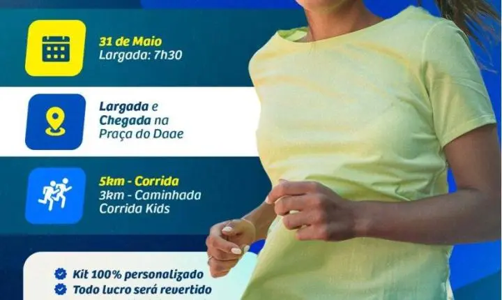 Corrida do Daae: últimas vagas disponíveis para inscrição até quarta-feira