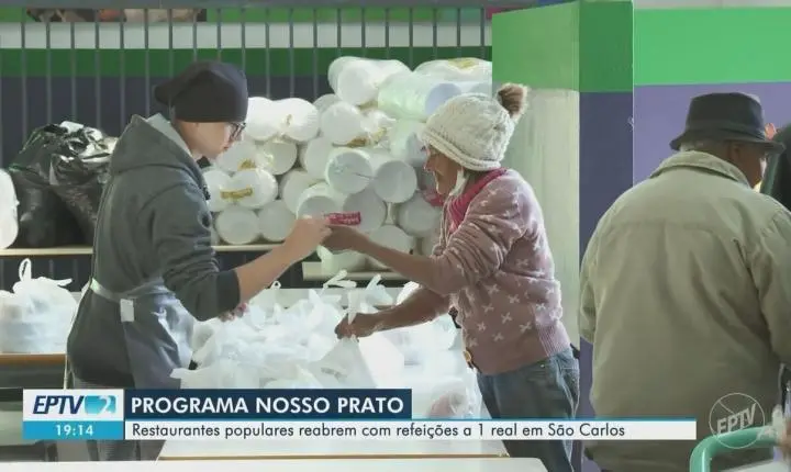 Restaurantes populares de São Carlos reabrem após um ano fechados