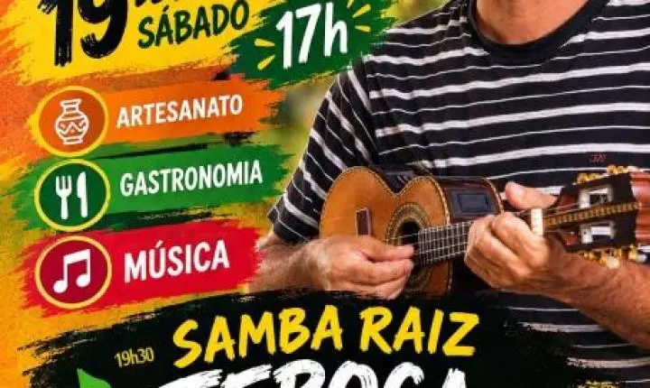 Feira Aqa Criativa traz show de samba gratuito com Teroca neste sábado