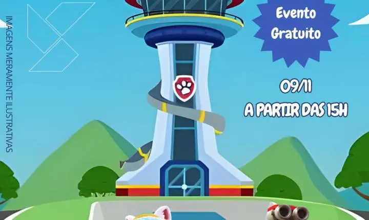 Shopping Jaraguá recebe personagens da Patrulha Canina neste domingo (9)