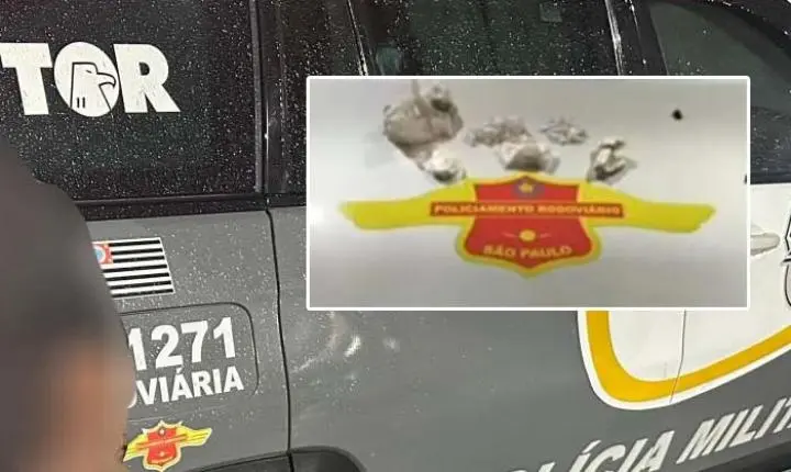 Homem é preso por tráfico de drogas na Rodovia Washington Luís
