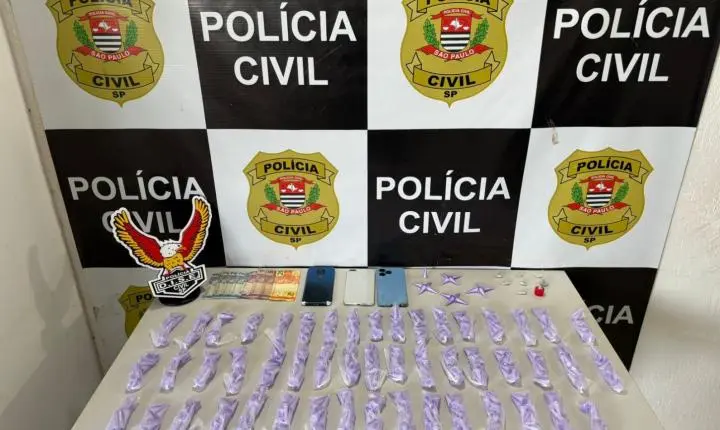Tráfico em Araraquara: Dupla é presa com 657 pinos de cocaína