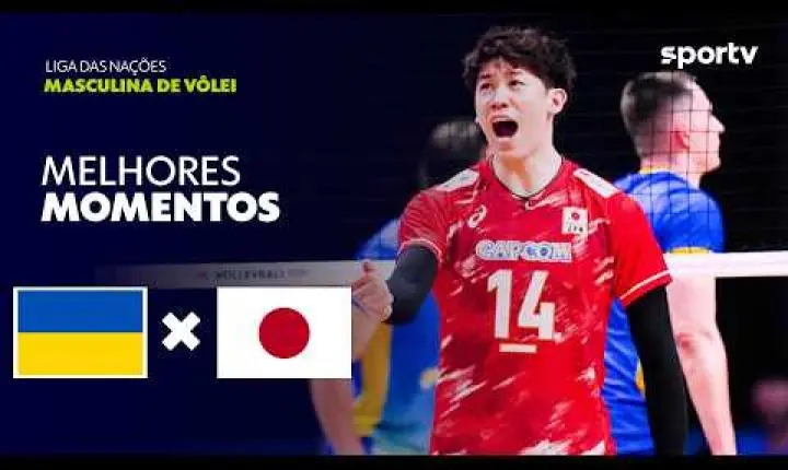 Japão supera Ucrânia com vitória dominante na Liga das Nações Masculina de Vôlei