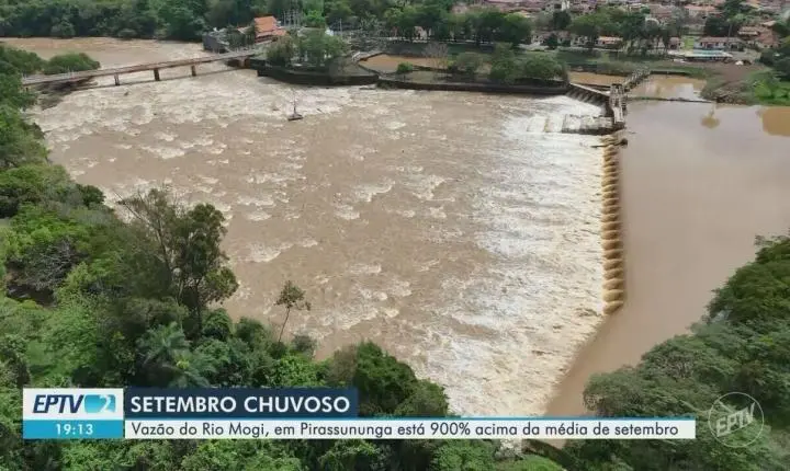 Vazão do Rio Mogi surpreende e dispara em Pirassununga