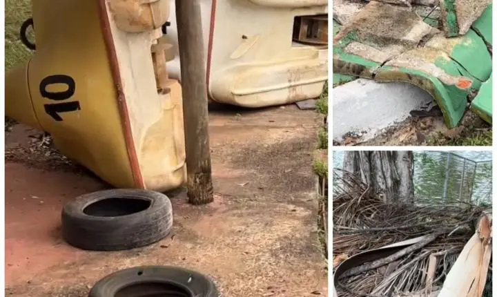 Parque do Lago em Pirassununga apresenta mato alto e risco de dengue