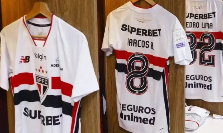 São Paulo muda patrocínio máster para duelo contra o Cruzeiro