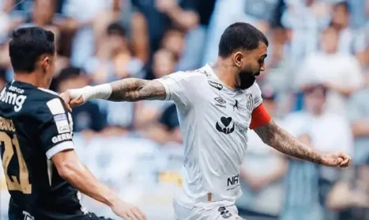 Atlético-MG vira sobre o Santos na Arena MRV pelo campeonato brasileiro